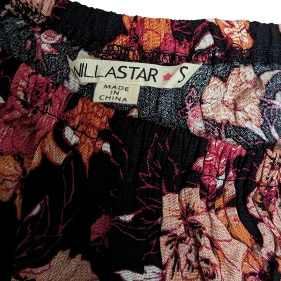 New Vanilla Star Off the Shoulder Floral Top Size S - Picture 7 of 8